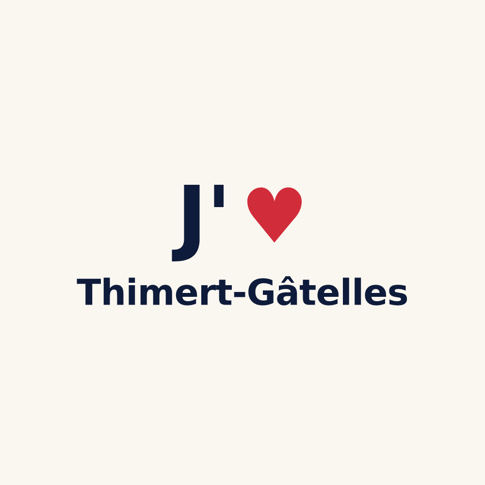 Tasse personnalisée Thimert-Gâtelles — design J'aime Thimert-Gâtelles
