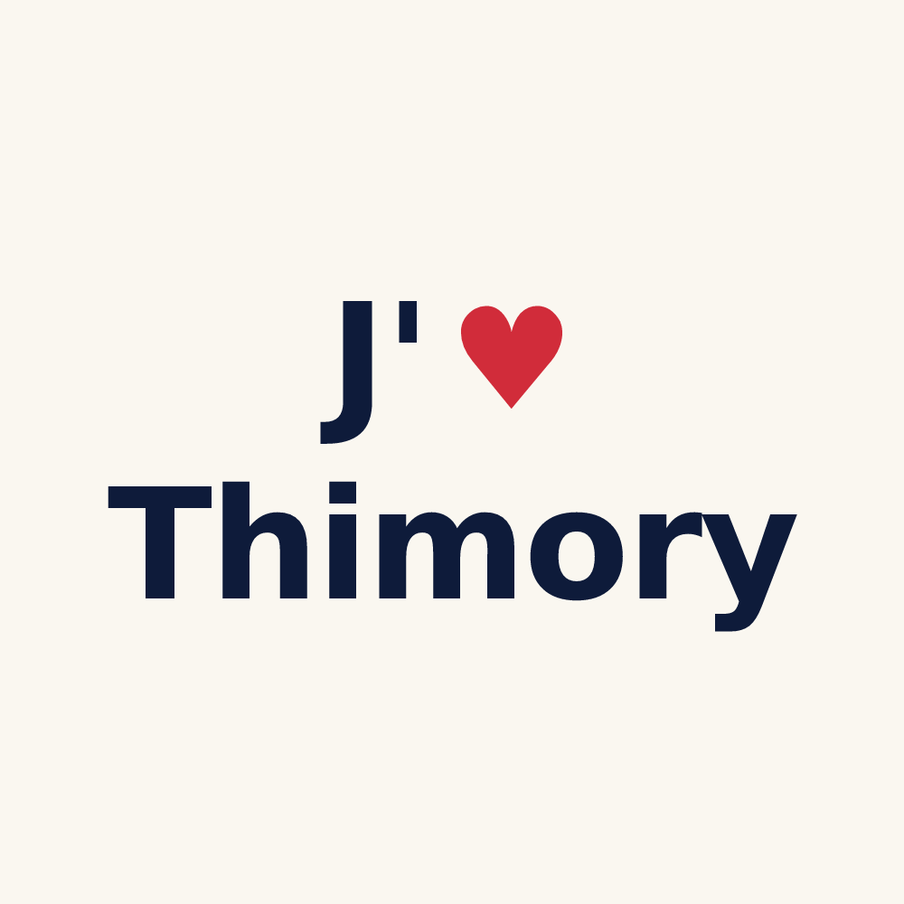 Tasse personnalisée Thimory — design J'aime Thimory