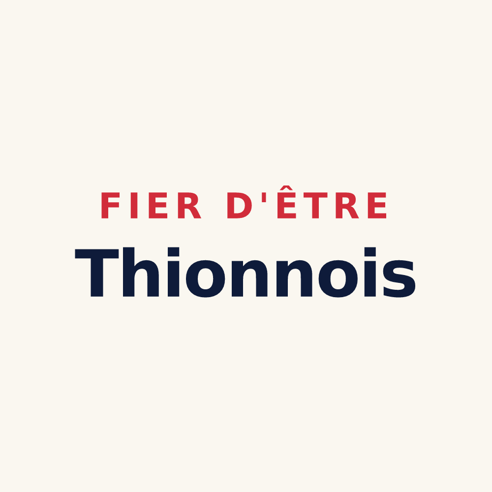 Tasse « Fier d'être Thionnois » — design pour Thionne