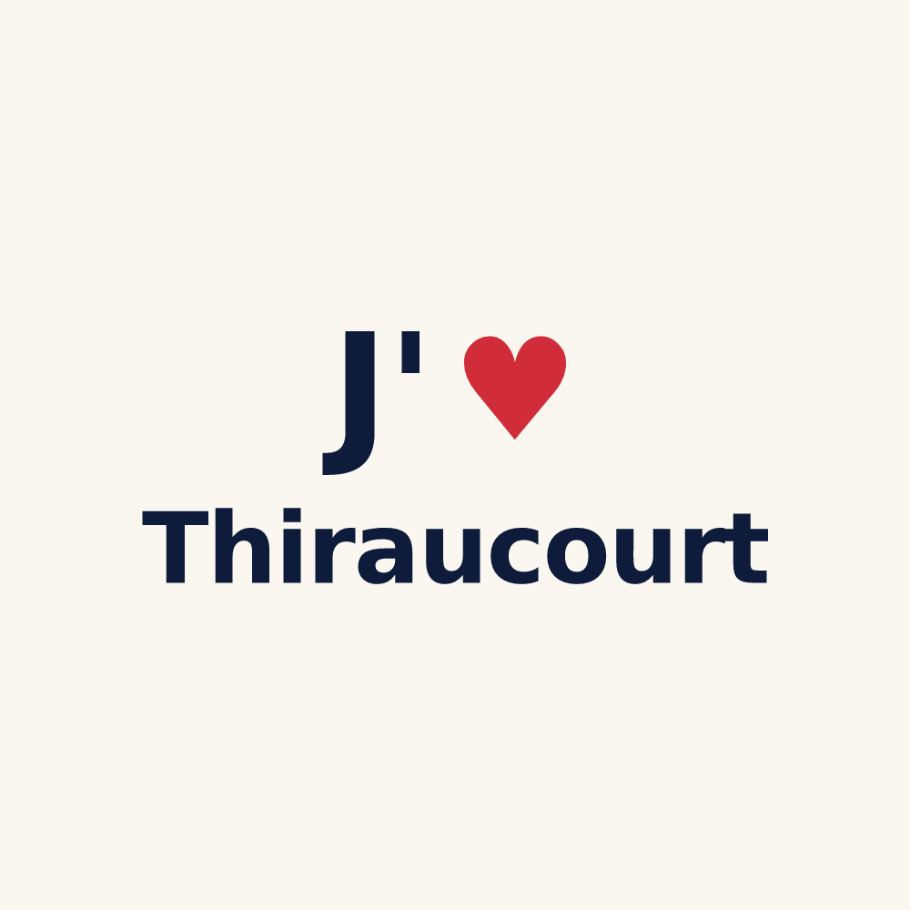 Tasse personnalisée Thiraucourt — design J'aime Thiraucourt