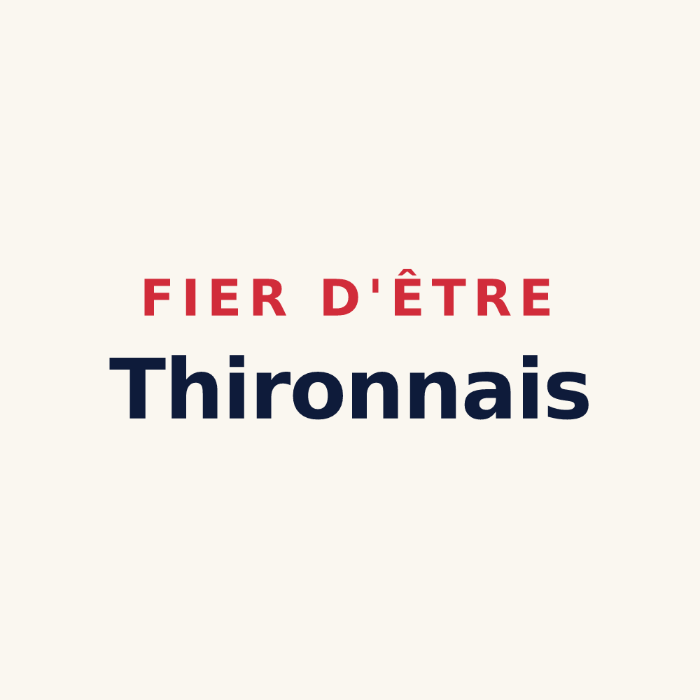 Tasse « Fier d'être Thironnais » — design pour Thiron-Gardais