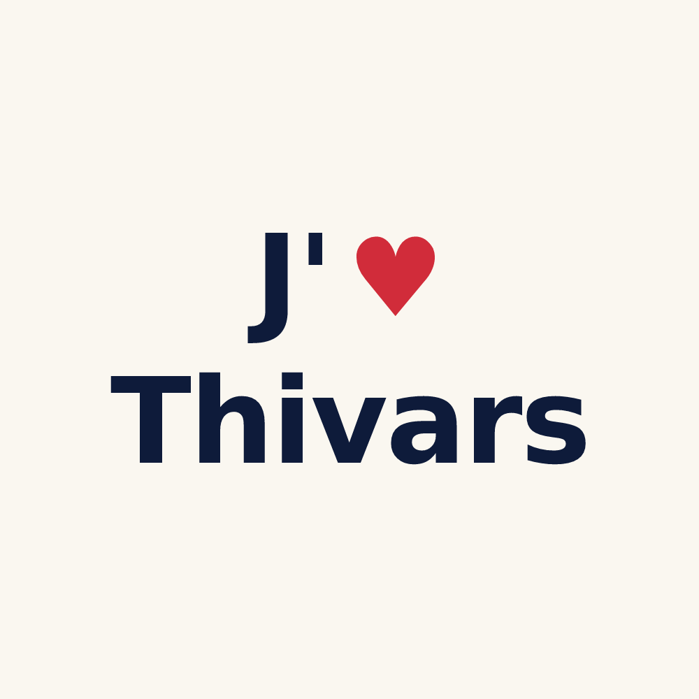 Tasse personnalisée Thivars — design J'aime Thivars
