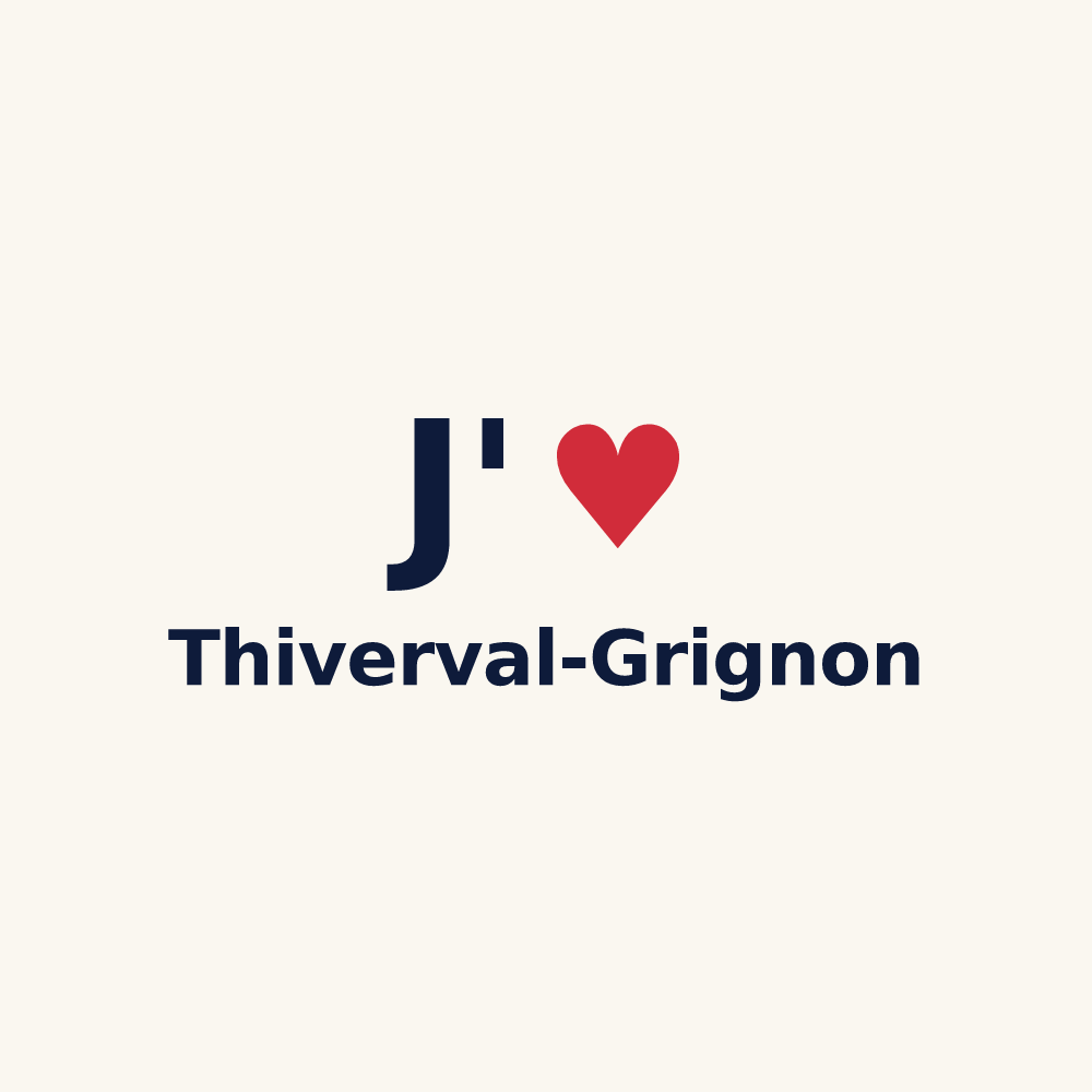 Tasse personnalisée Thiverval-Grignon — design J'aime Thiverval-Grignon