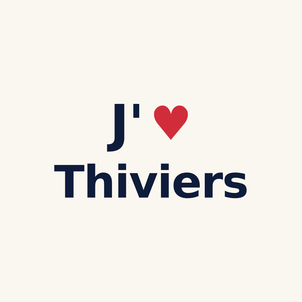Tasse personnalisée Thiviers — design J'aime Thiviers