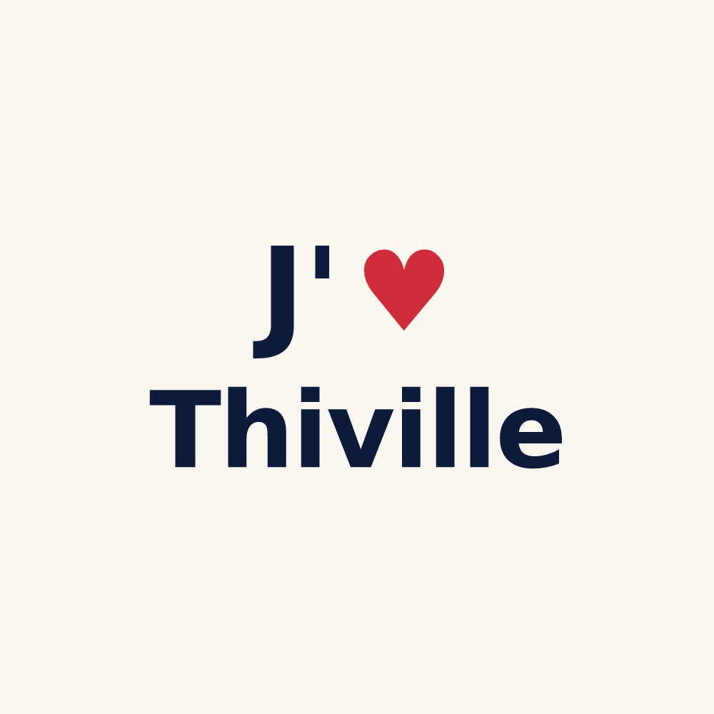 Tasse personnalisée Thiville — design J'aime Thiville