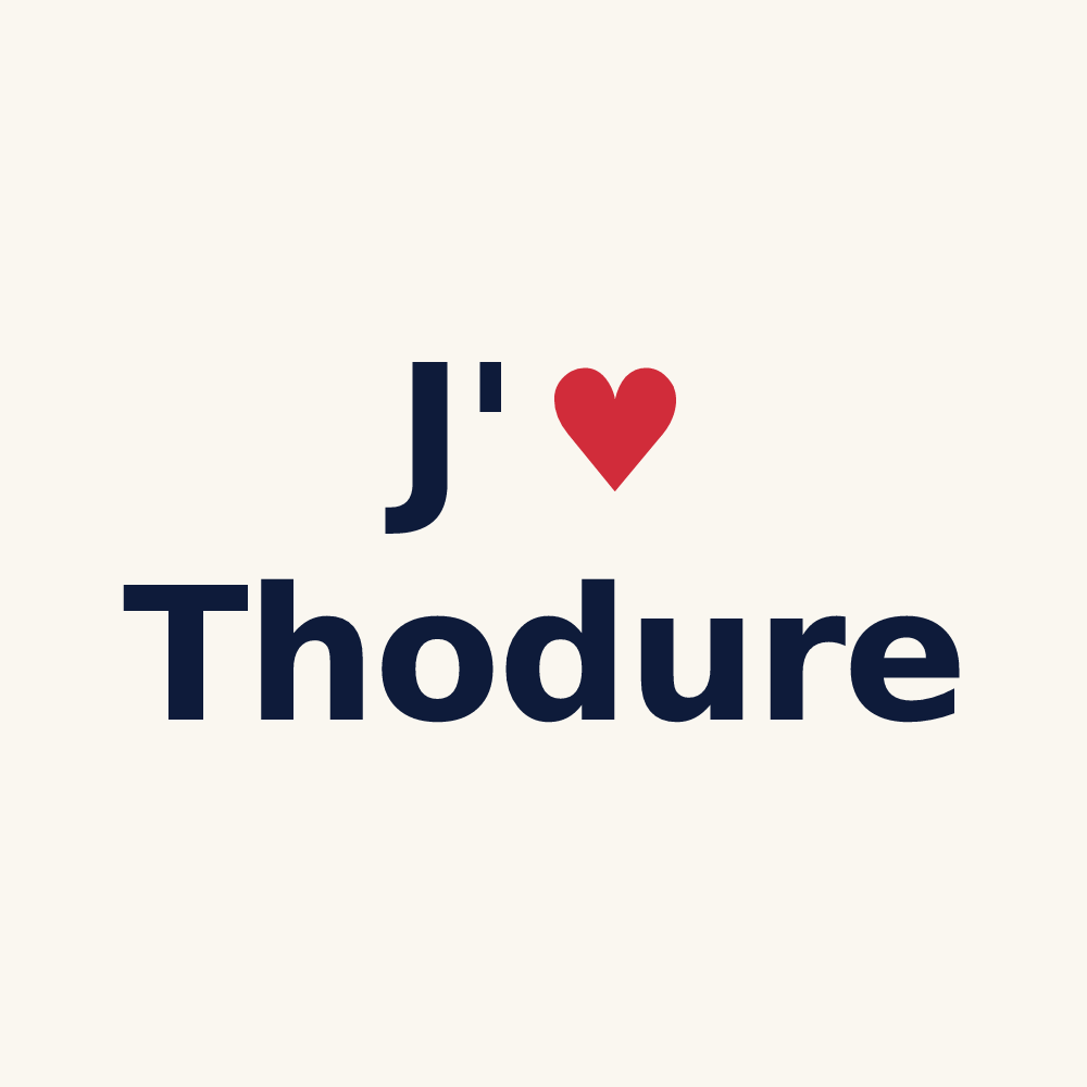 Tasse personnalisée Thodure — design J'aime Thodure