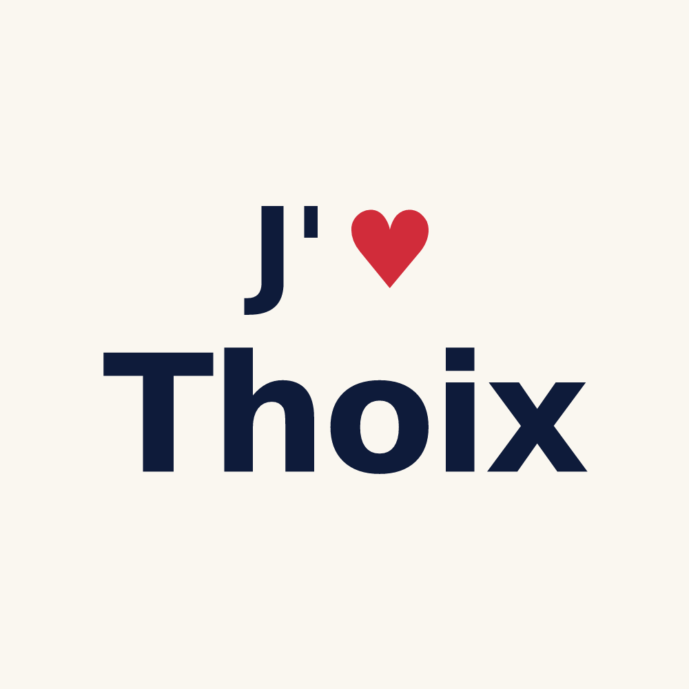 Tasse personnalisée Thoix — design J'aime Thoix