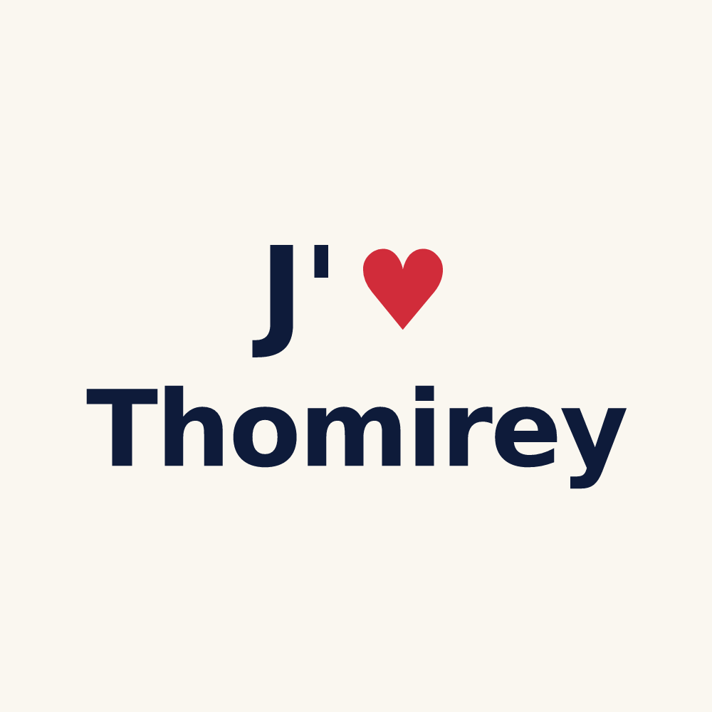 Tasse personnalisée Thomirey — design J'aime Thomirey