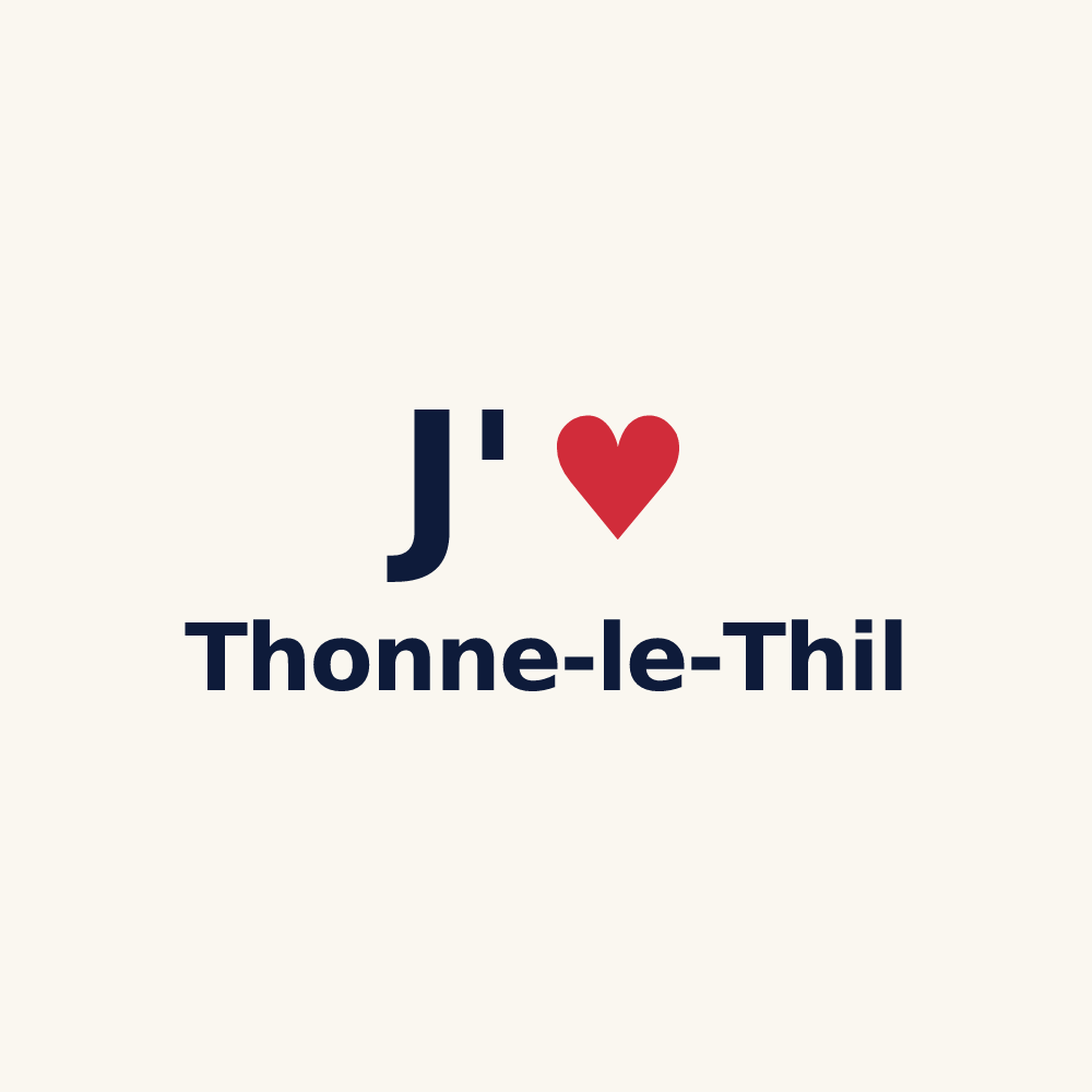 Tasse personnalisée Thonne-le-Thil — design J'aime Thonne-le-Thil