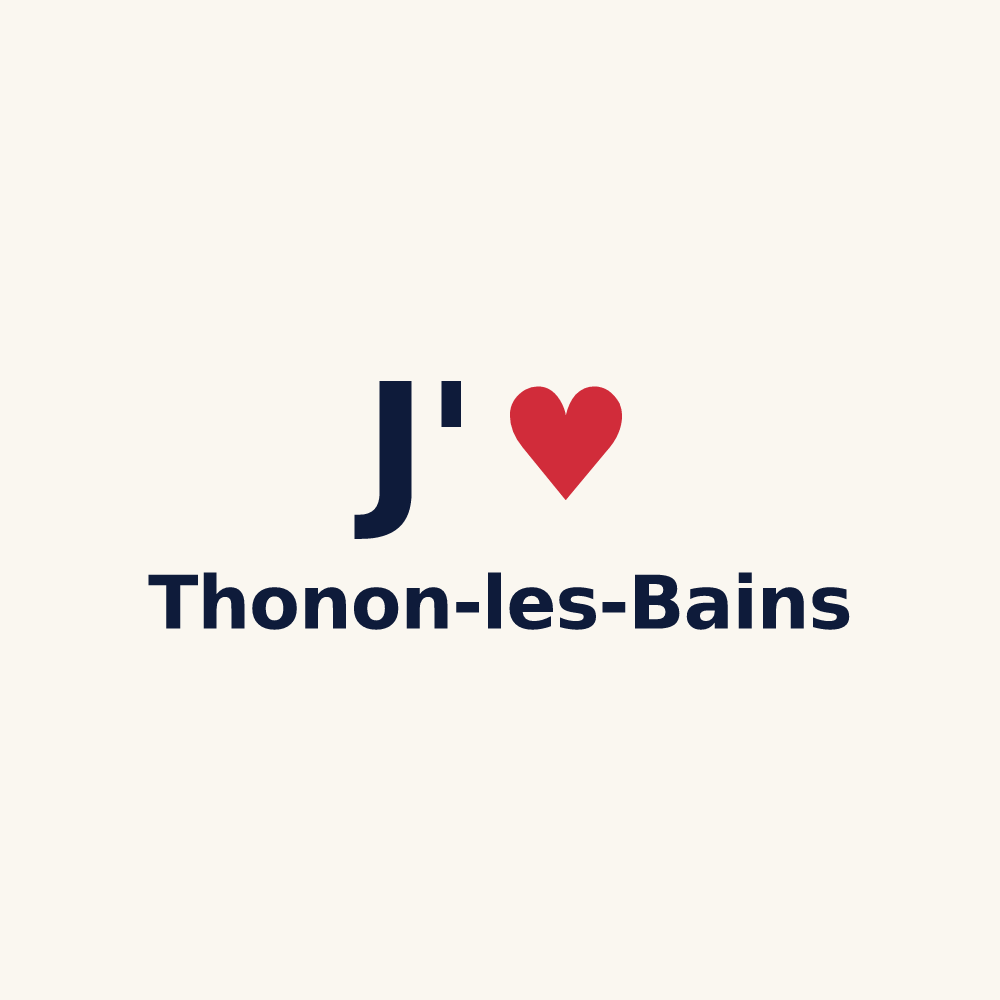 Tasse personnalisée Thonon-les-Bains — design J'aime Thonon-les-Bains