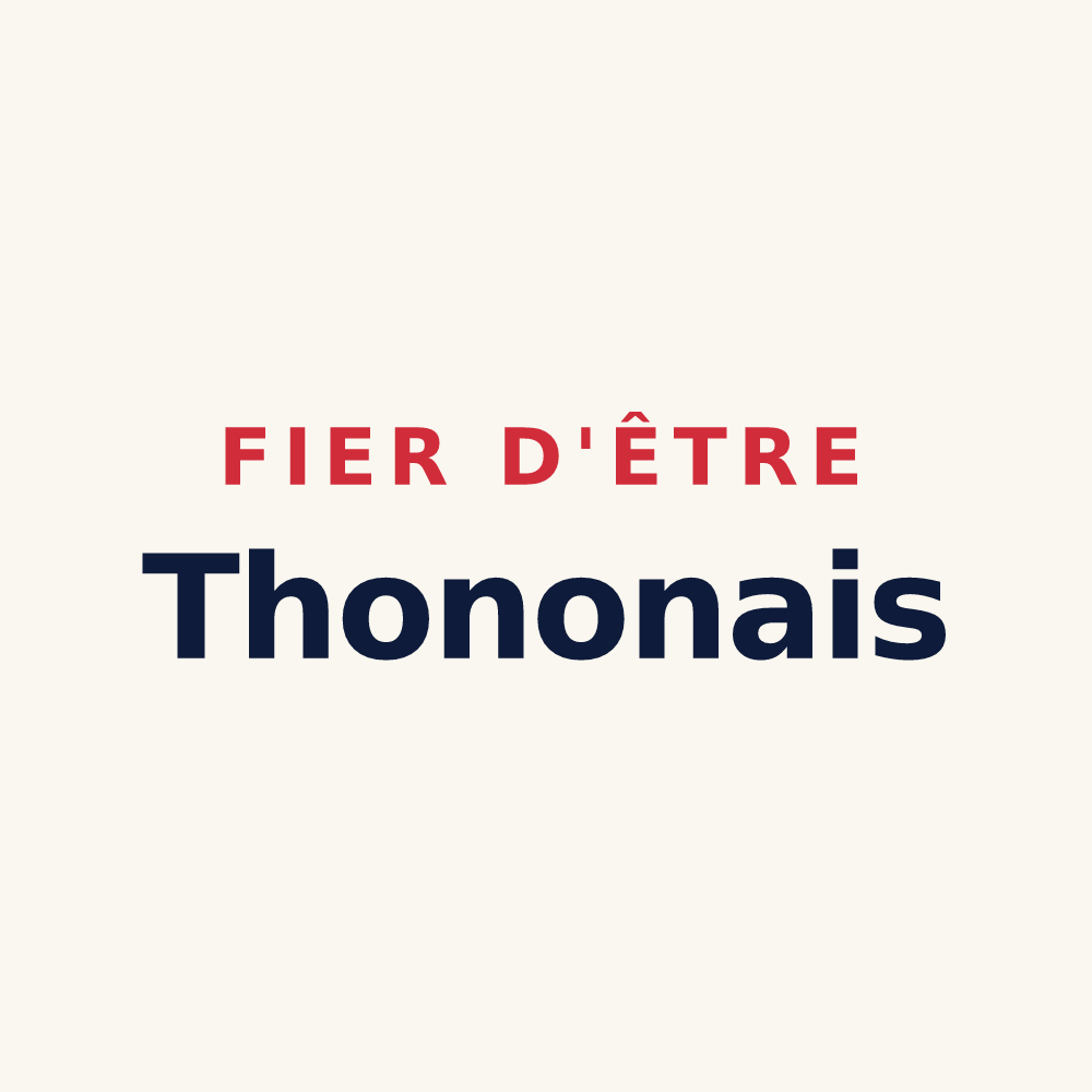 Tasse « Fier d'être Thononais » — design pour Thonon-les-Bains