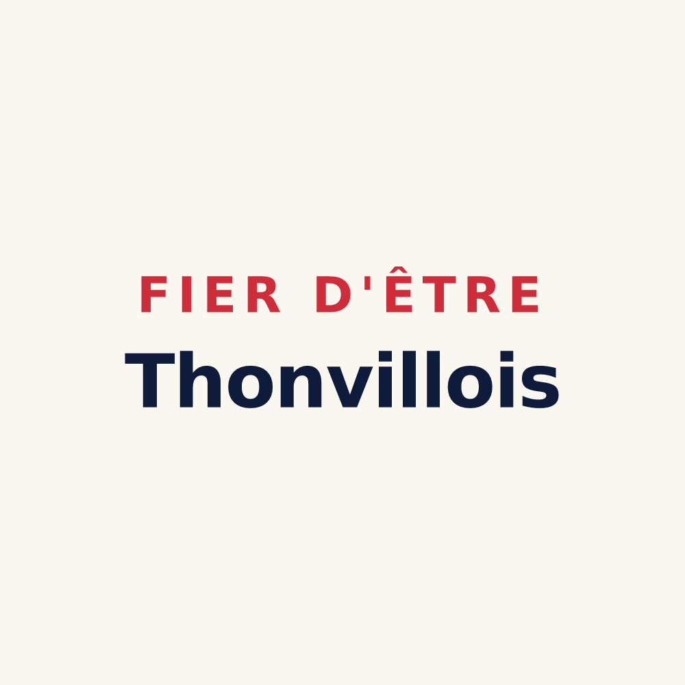 Tasse « Fier d'être Thonvillois » — design pour Thonville