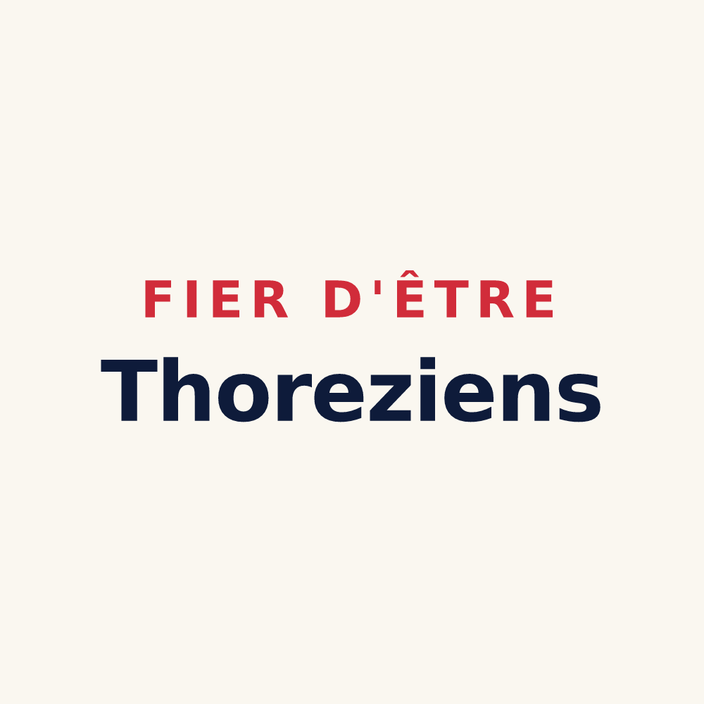 Tasse « Fier d'être Thoreziens » — design pour Thoré-la-Rochette