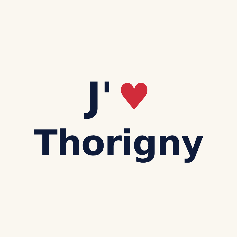 Tasse personnalisée Thorigny — design J'aime Thorigny