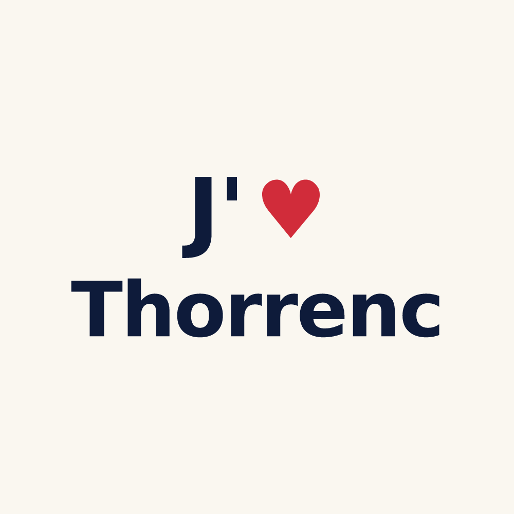 Tasse personnalisée Thorrenc — design J'aime Thorrenc