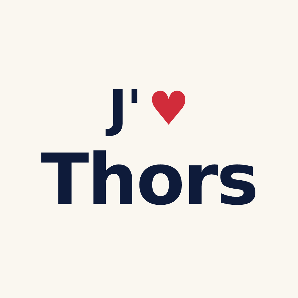 Tasse personnalisée Thors — design J'aime Thors