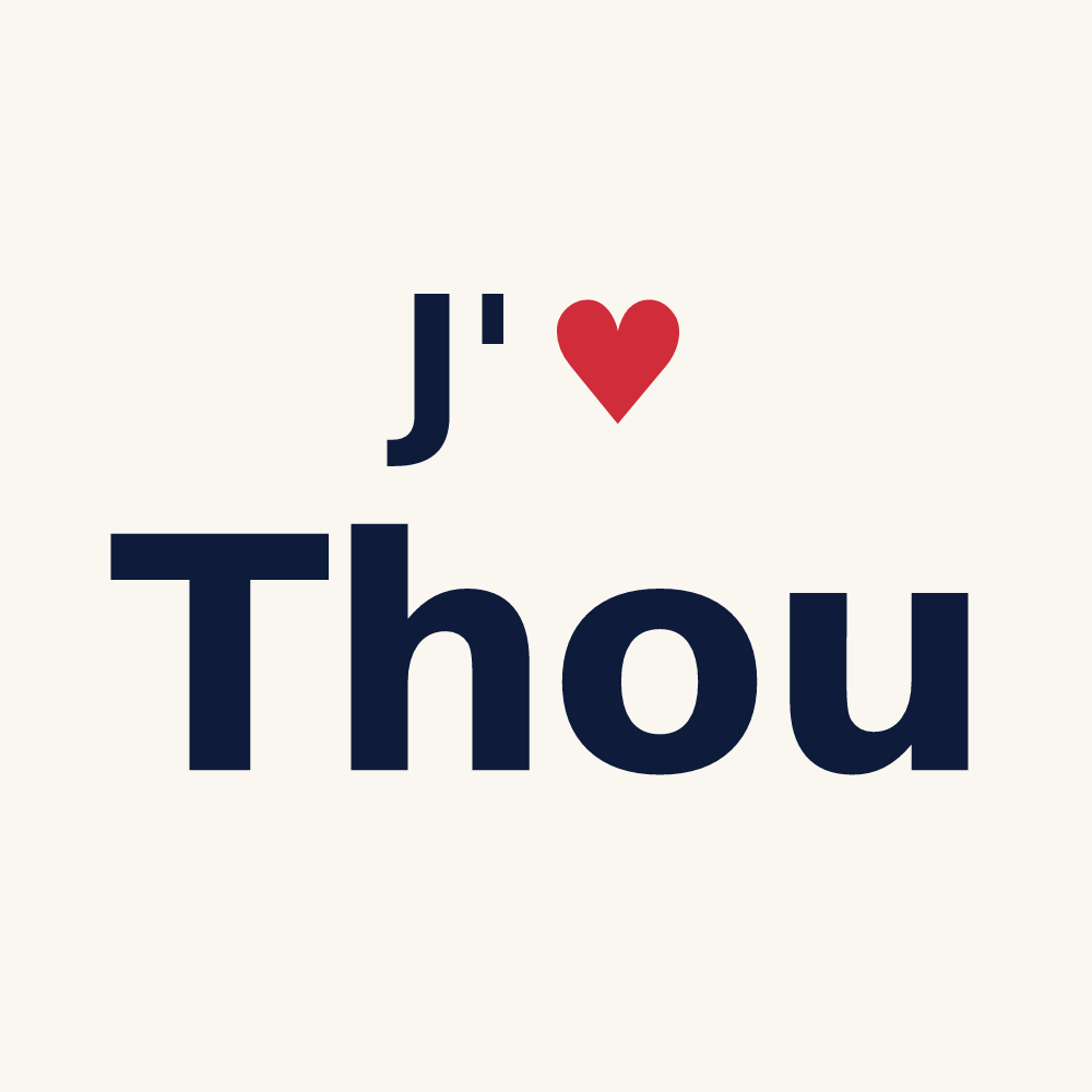 Tasse personnalisée Thou — design J'aime Thou
