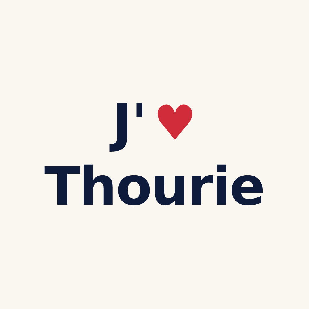 Tasse personnalisée Thourie — design J'aime Thourie