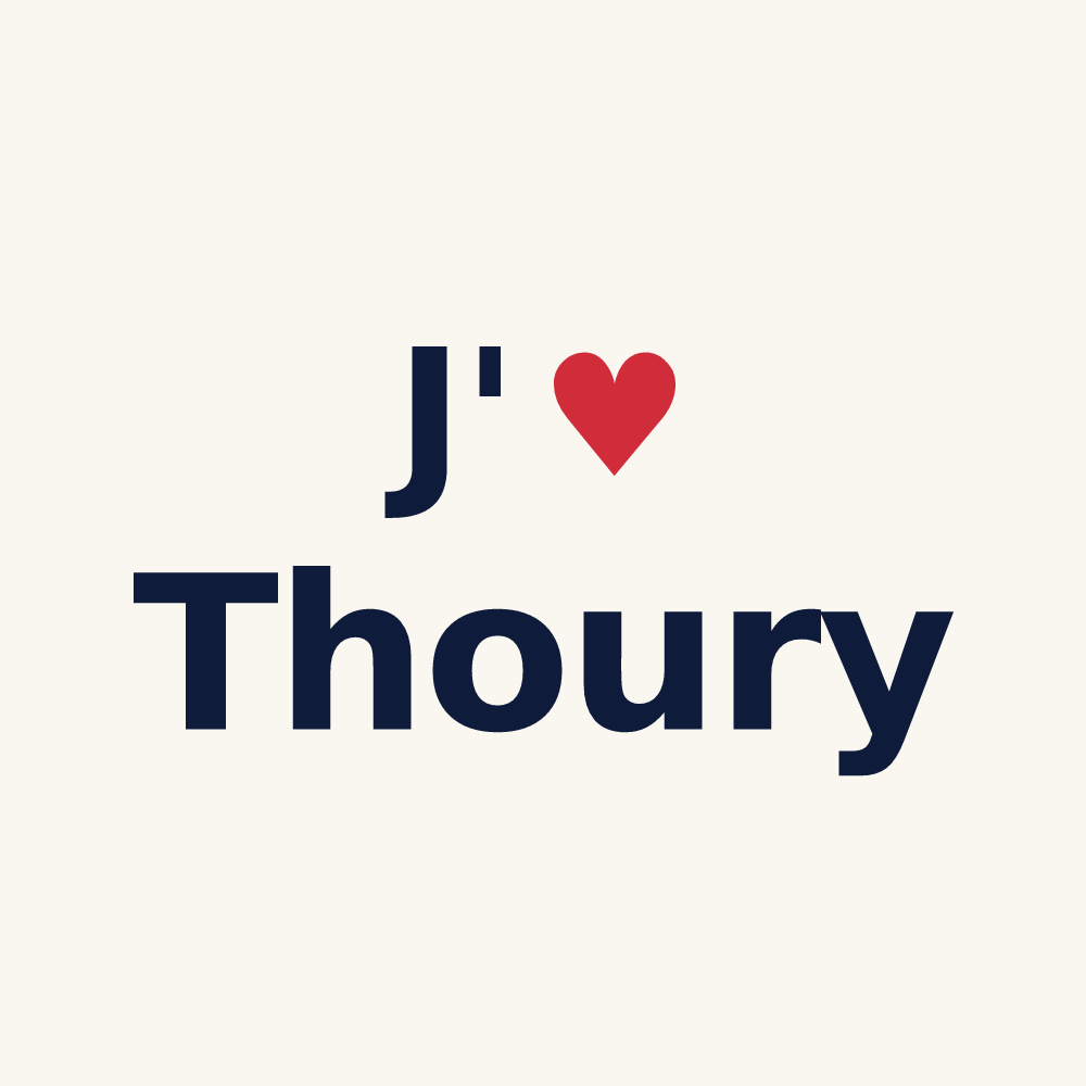 Tasse personnalisée Thoury — design J'aime Thoury