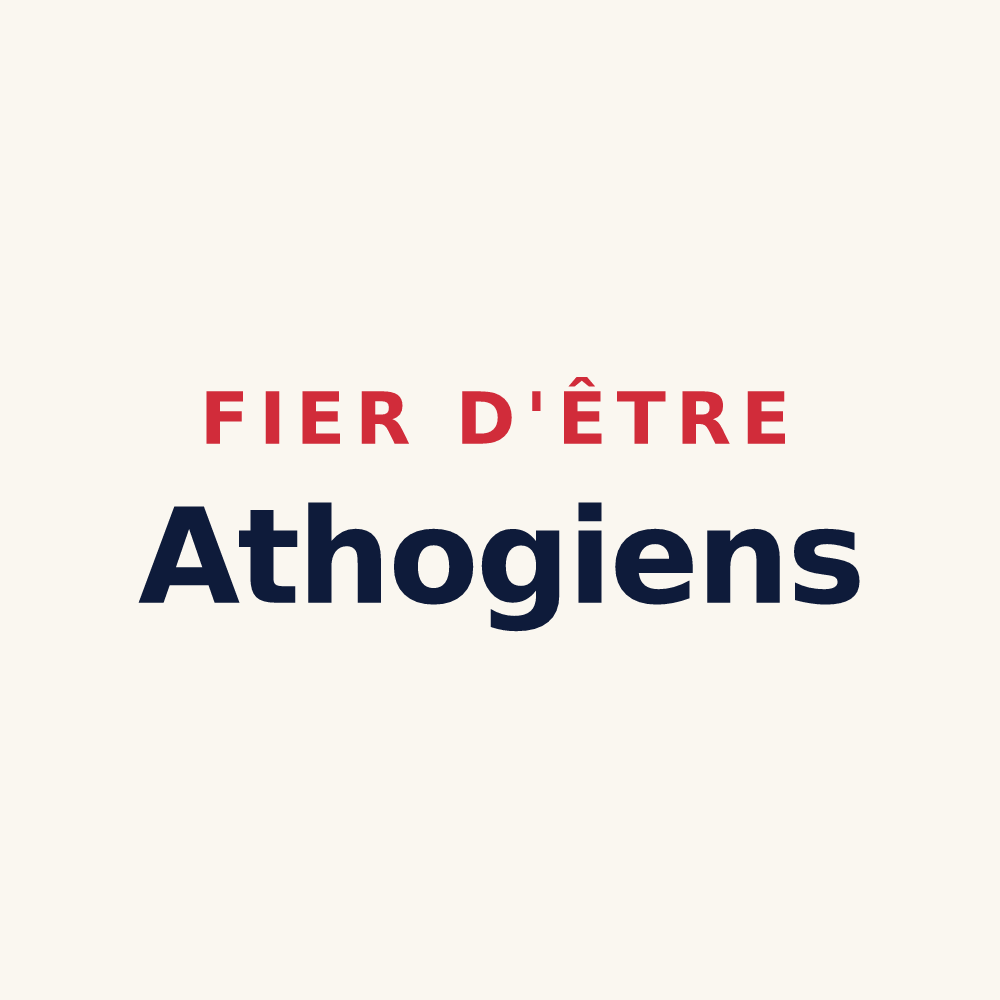 Tasse « Fier d'être Athogiens » — design pour Thueyts