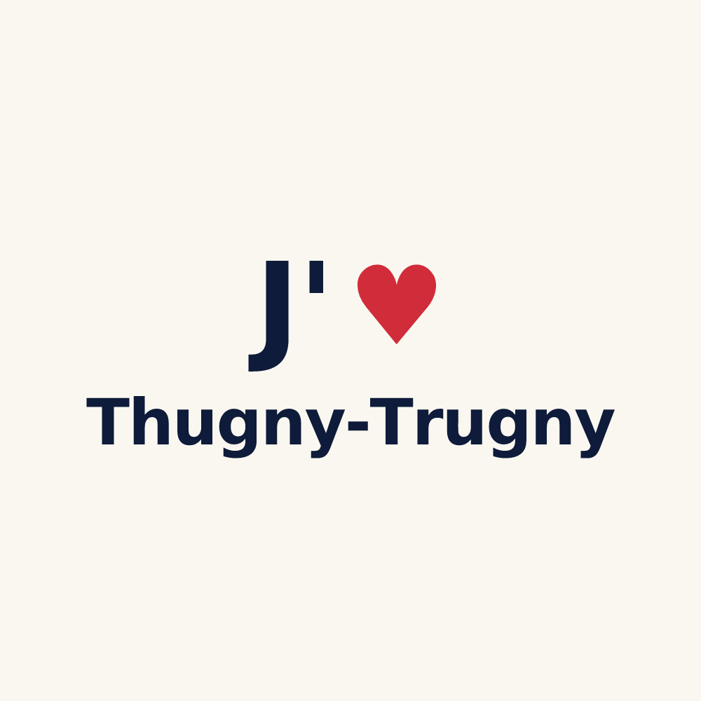 Tasse personnalisée Thugny-Trugny — design J'aime Thugny-Trugny