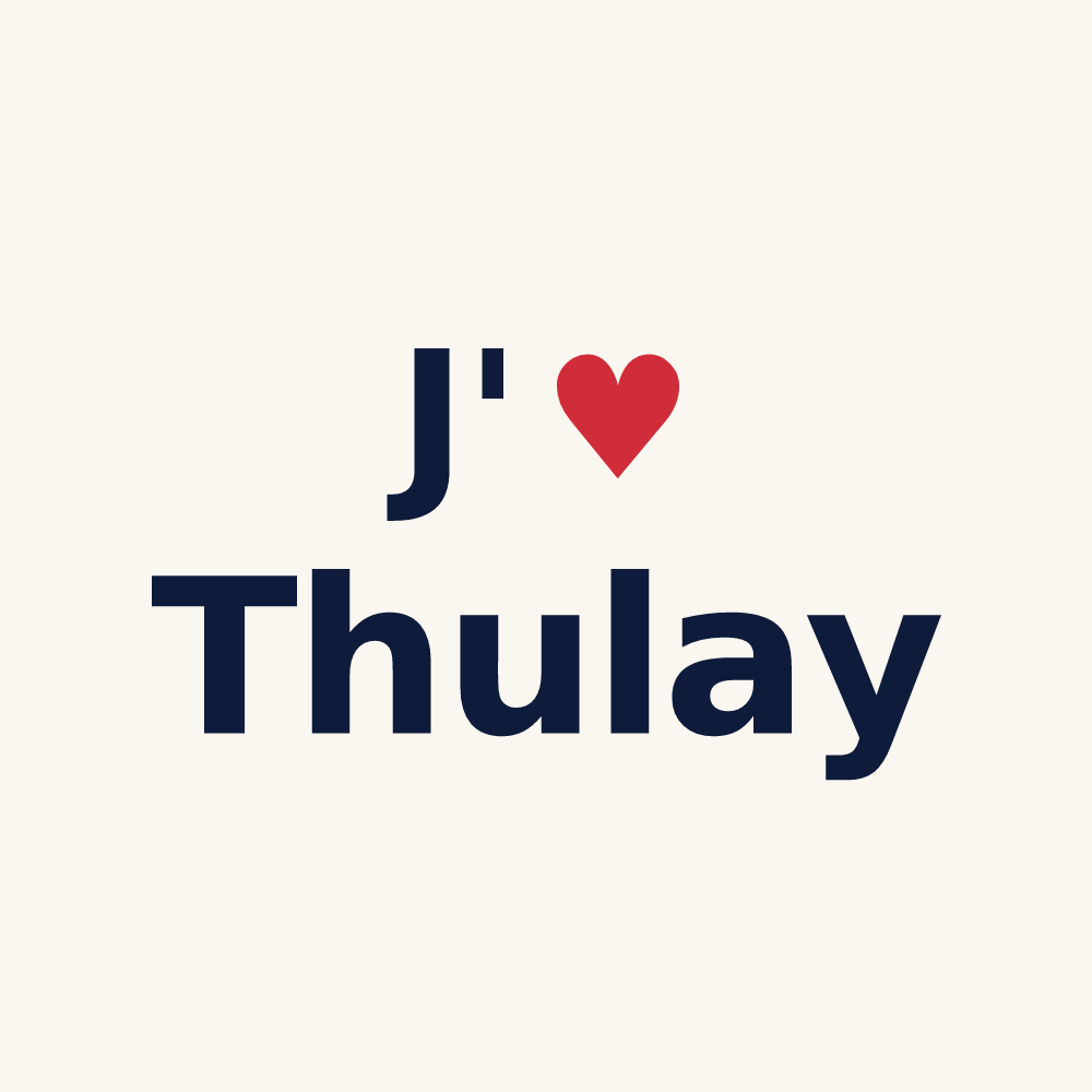 Tasse personnalisée Thulay — design J'aime Thulay