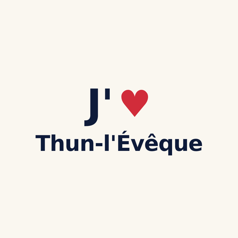 Tasse personnalisée Thun-l'Évêque — design J'aime Thun-l'Évêque