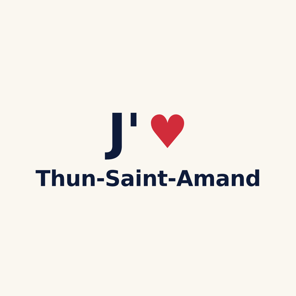 Tasse personnalisée Thun-Saint-Amand — design J'aime Thun-Saint-Amand