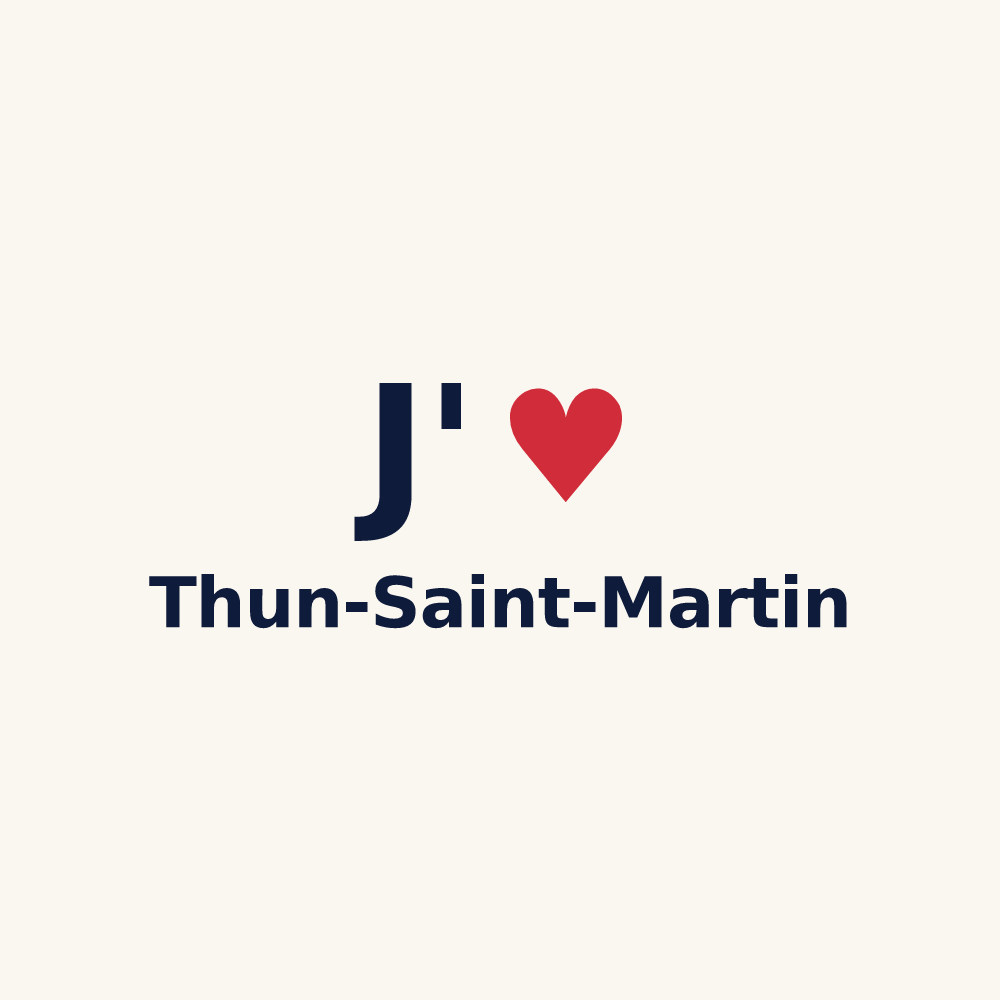 Tasse personnalisée Thun-Saint-Martin — design J'aime Thun-Saint-Martin