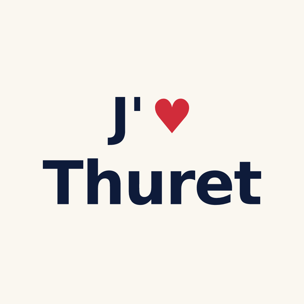 Tasse personnalisée Thuret — design J'aime Thuret