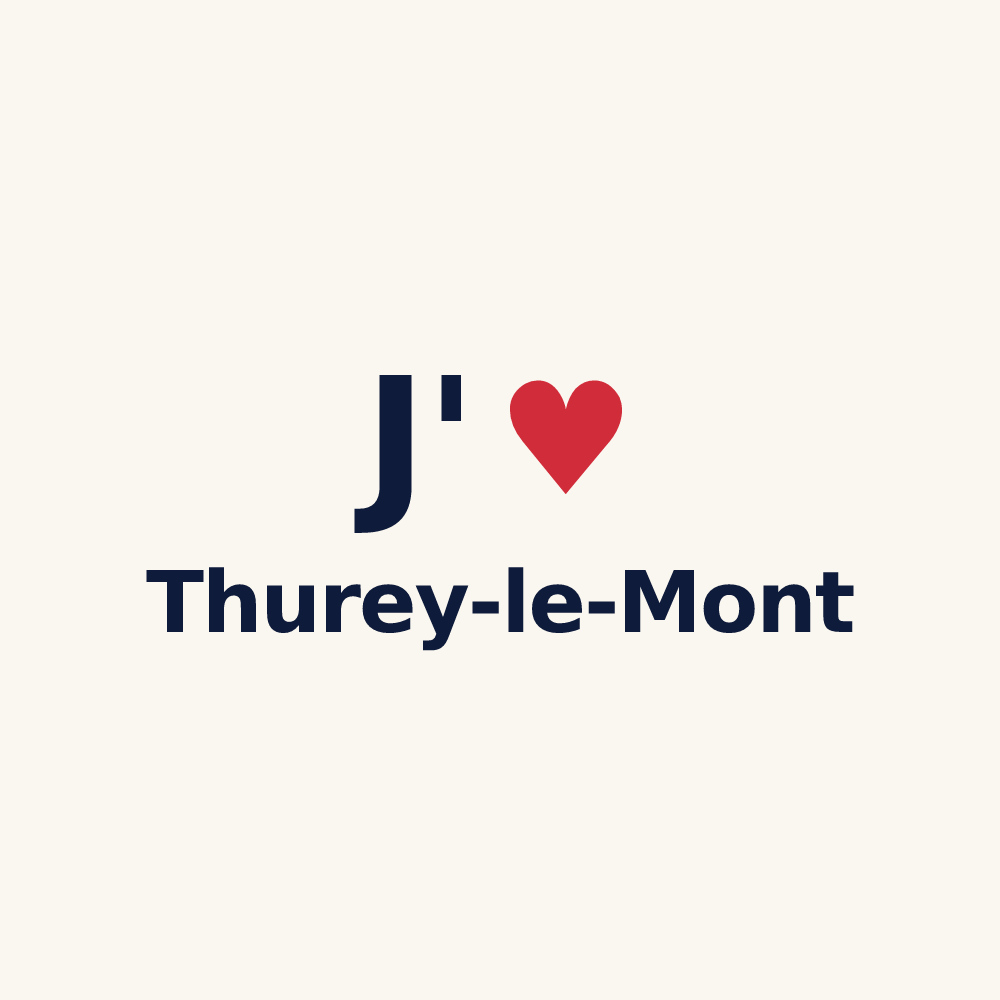 Tasse personnalisée Thurey-le-Mont — design J'aime Thurey-le-Mont