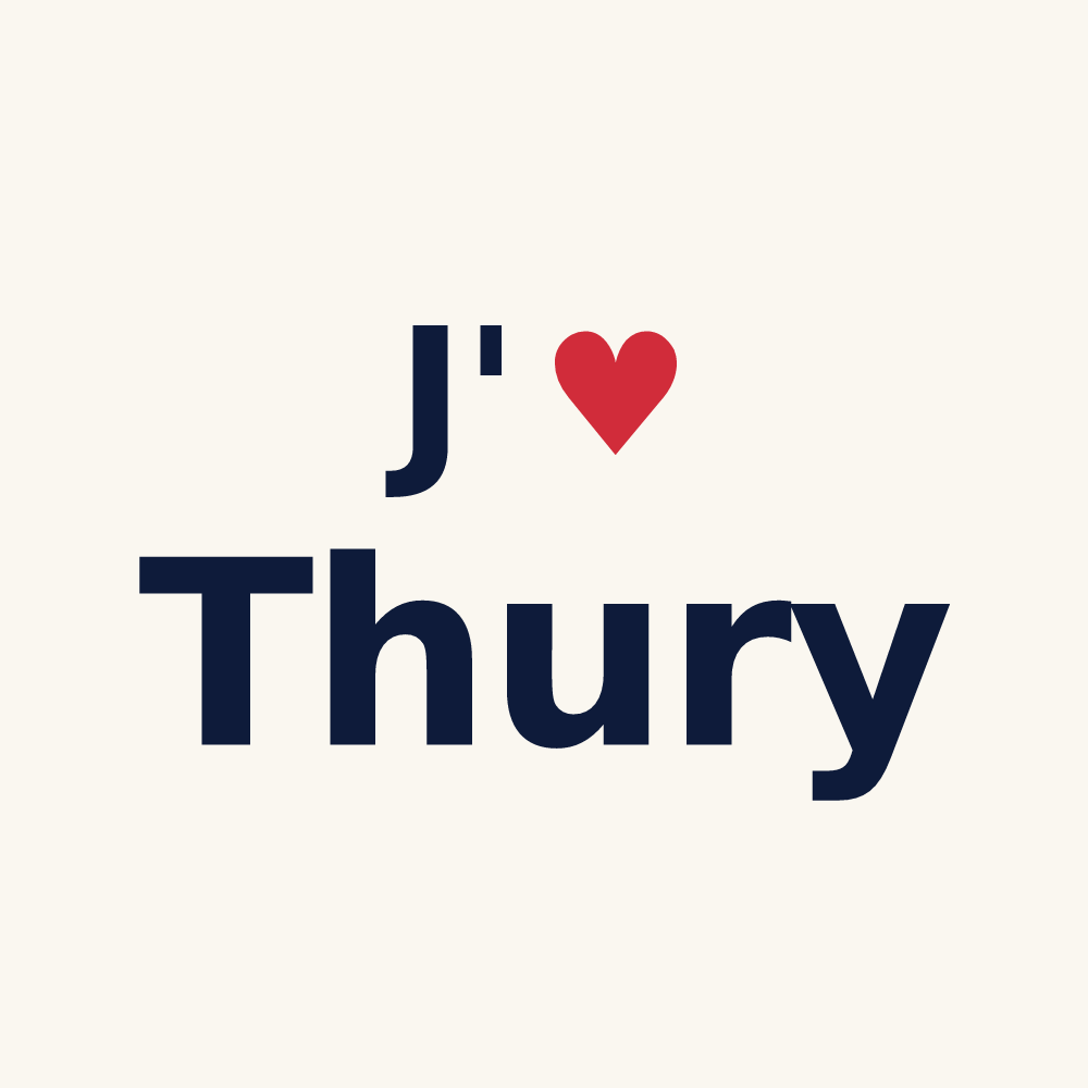 Tasse personnalisée Thury — design J'aime Thury