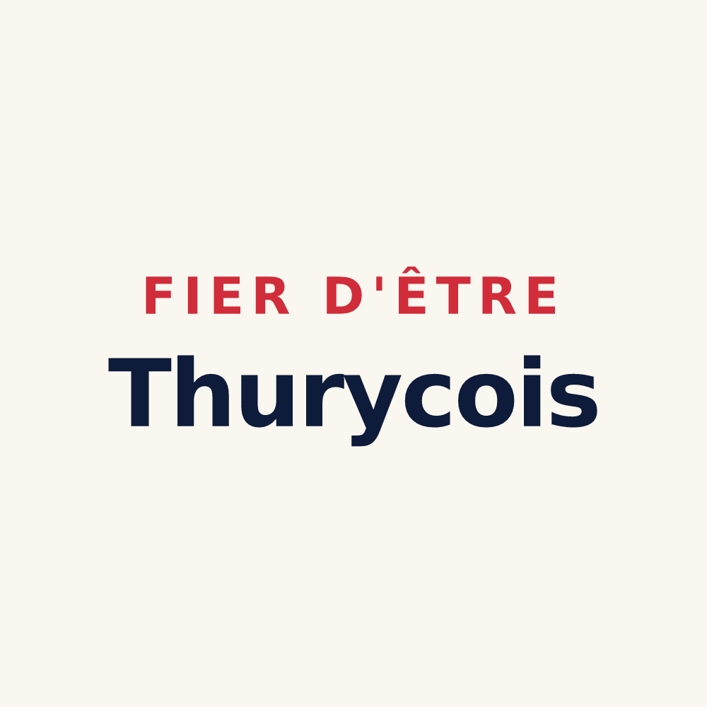 Tasse « Fier d'être Thurycois » — design pour Thury