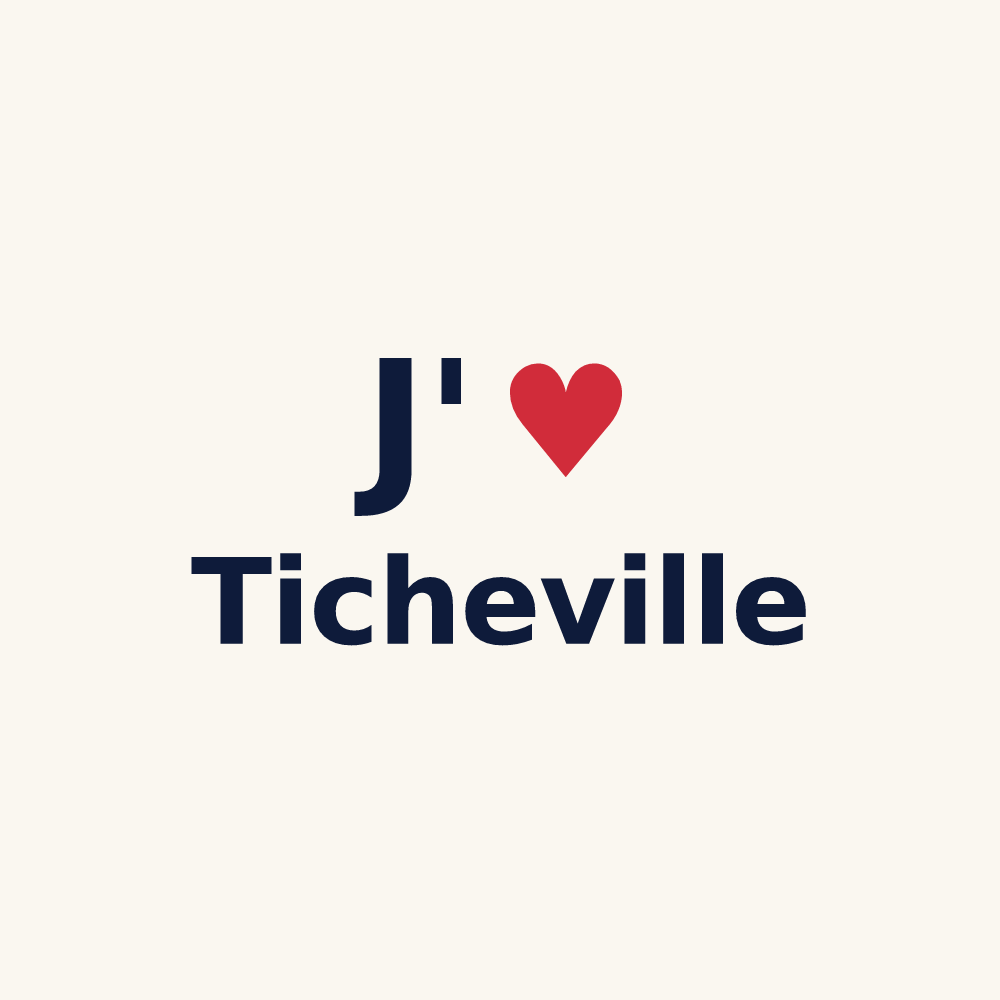 Tasse personnalisée Ticheville — design J'aime Ticheville