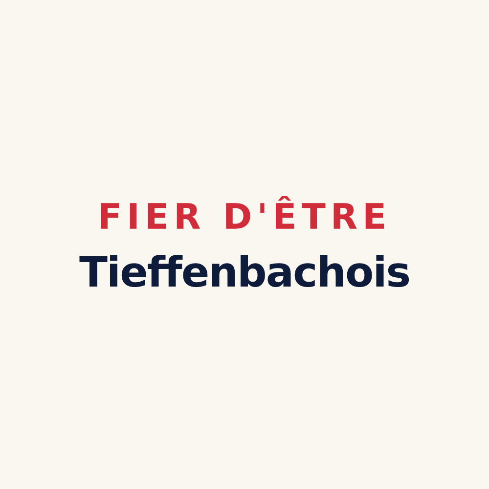 Tasse « Fier d'être Tieffenbachois » — design pour Tieffenbach