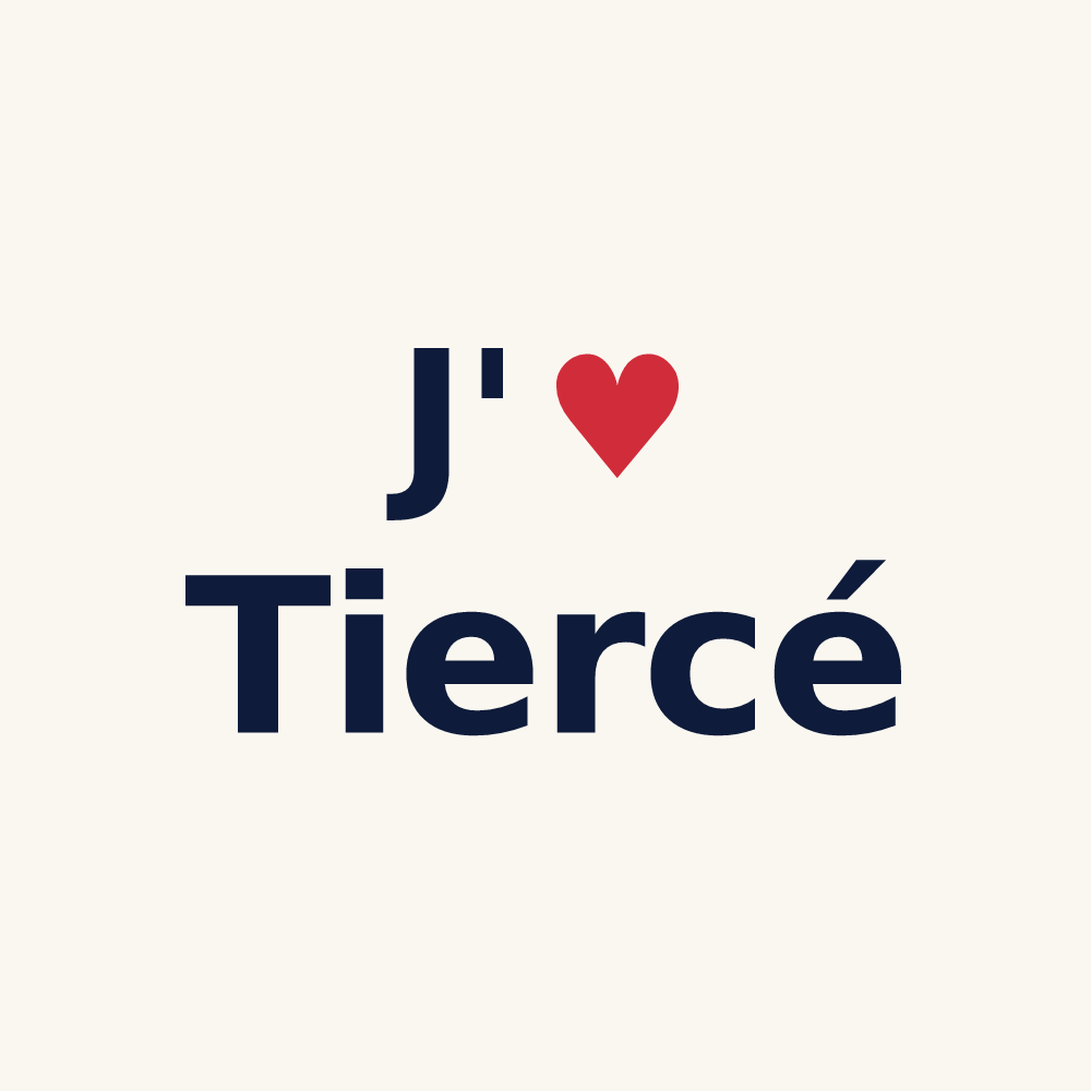 Tasse personnalisée Tiercé — design J'aime Tiercé