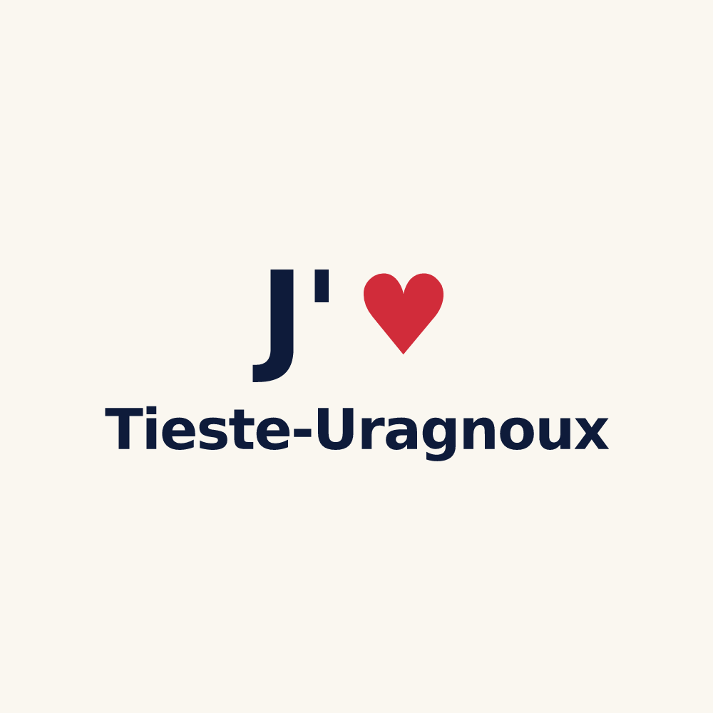 Tasse personnalisée Tieste-Uragnoux — design J'aime Tieste-Uragnoux