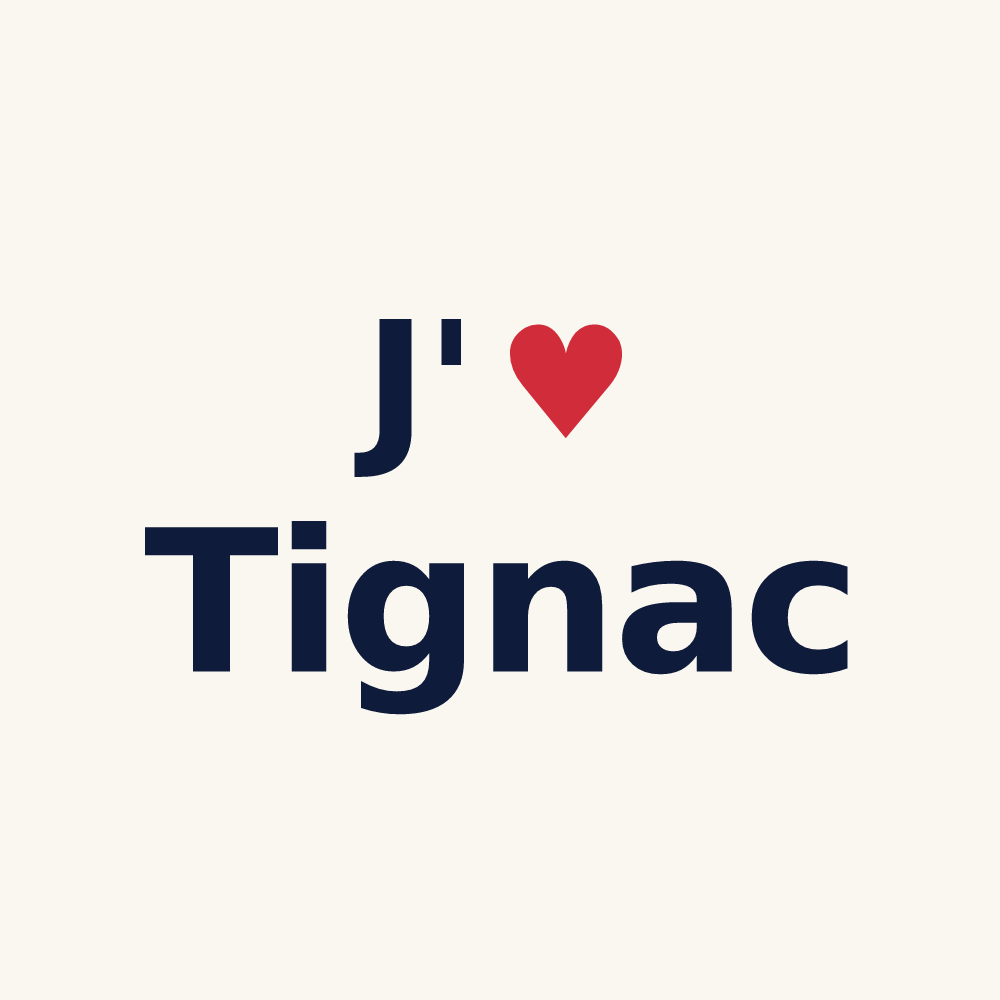 Tasse personnalisée Tignac — design J'aime Tignac