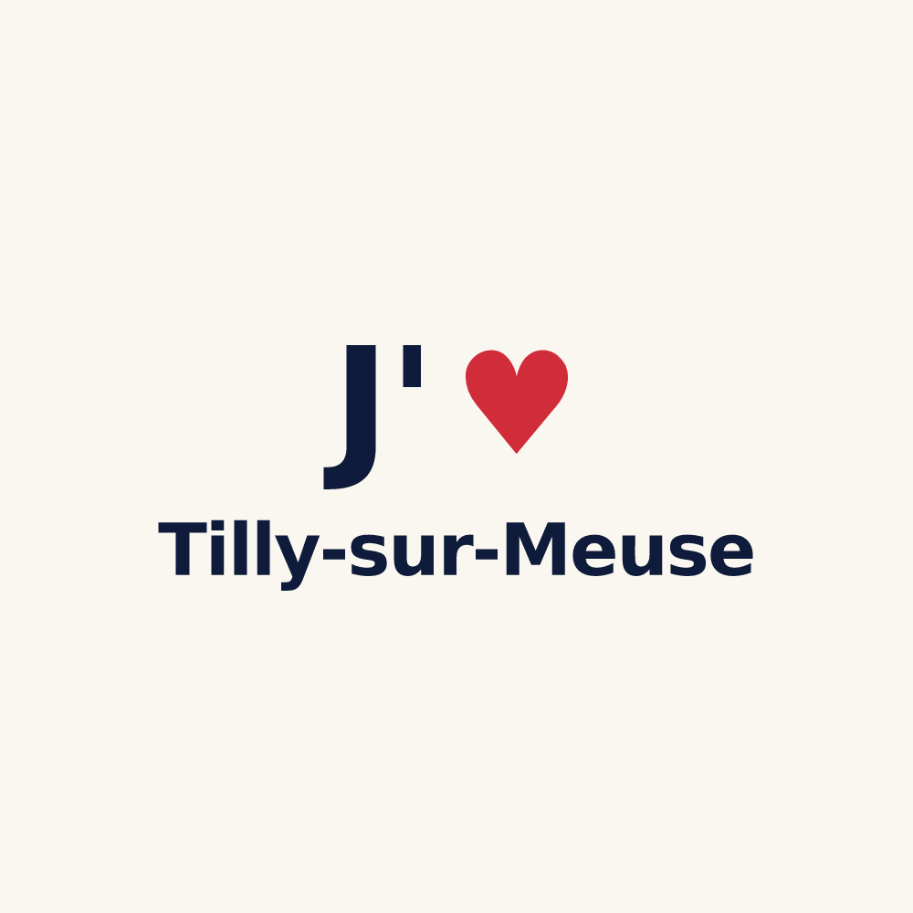 Tasse personnalisée Tilly-sur-Meuse — design J'aime Tilly-sur-Meuse