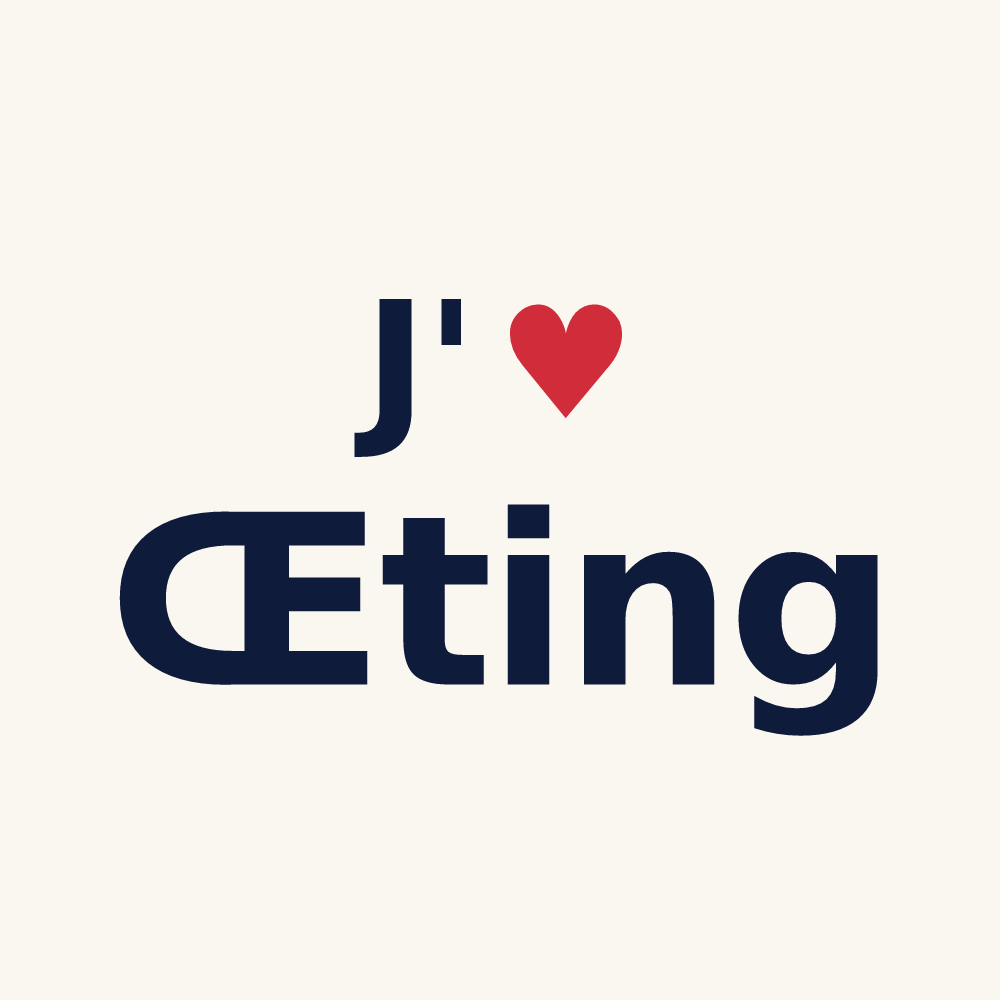 Tasse personnalisée Œting — design J'aime Œting