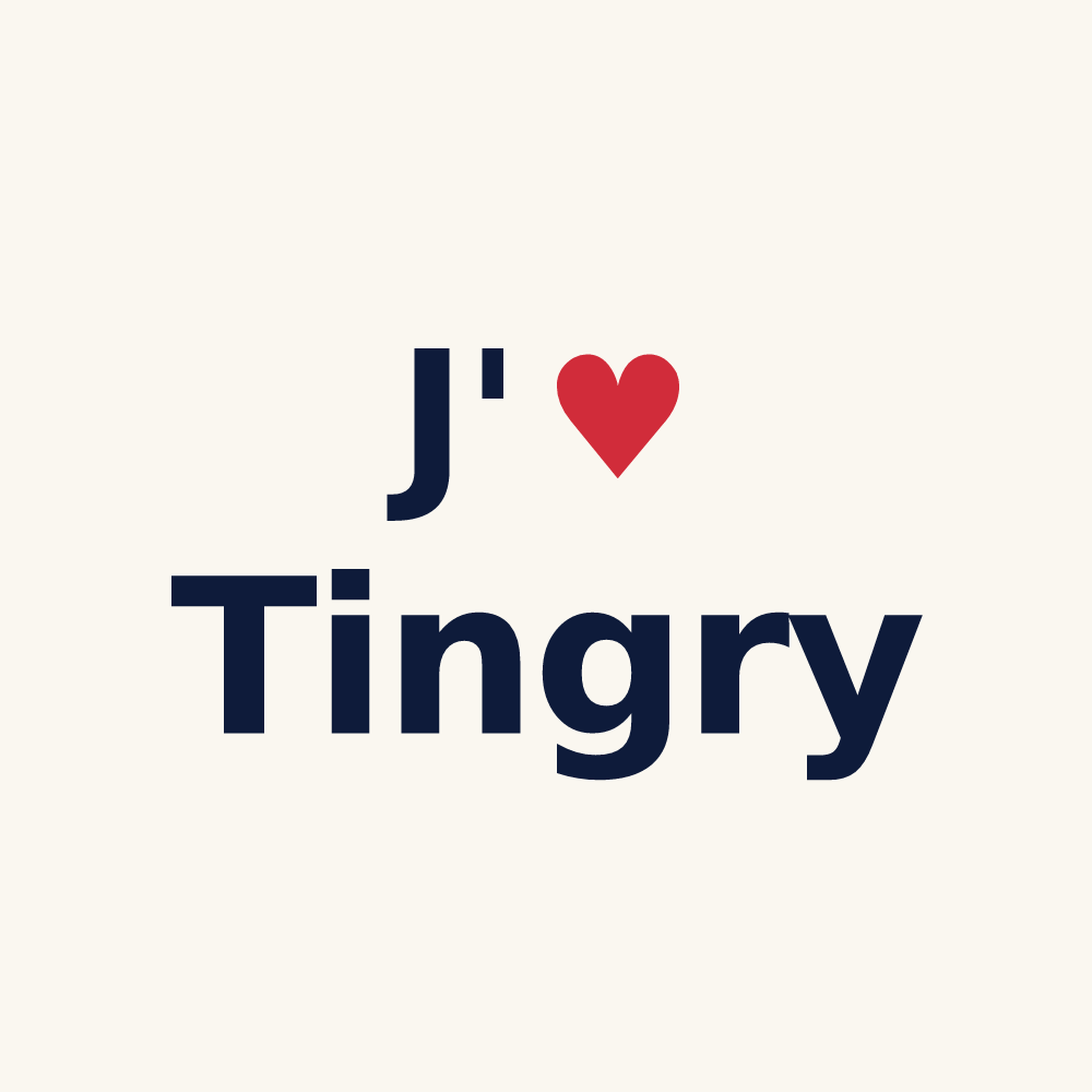 Tasse personnalisée Tingry — design J'aime Tingry