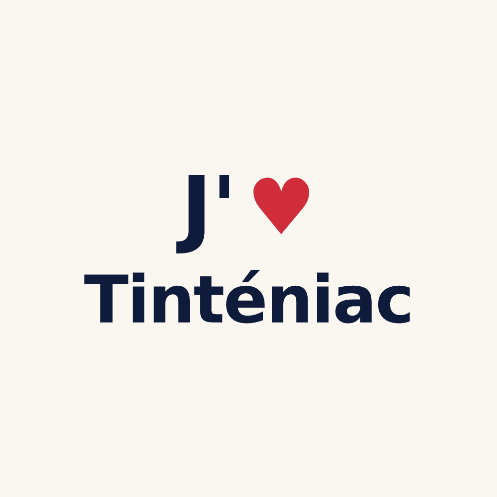 Tasse personnalisée Tinténiac — design J'aime Tinténiac