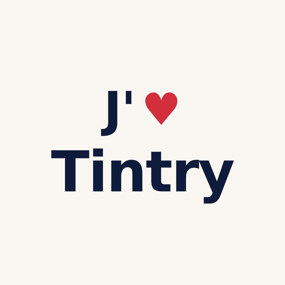 Tasse personnalisée Tintry — design J'aime Tintry