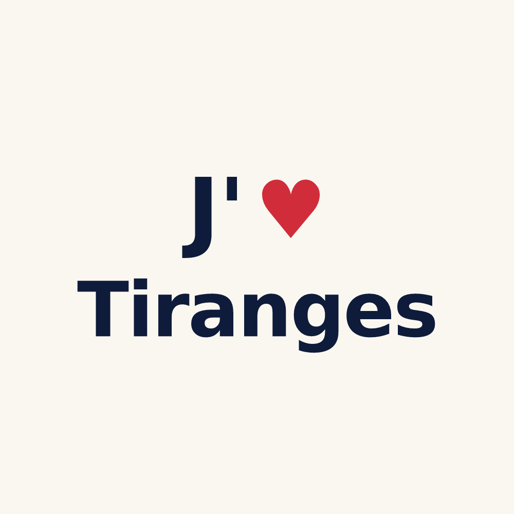 Tasse personnalisée Tiranges — design J'aime Tiranges