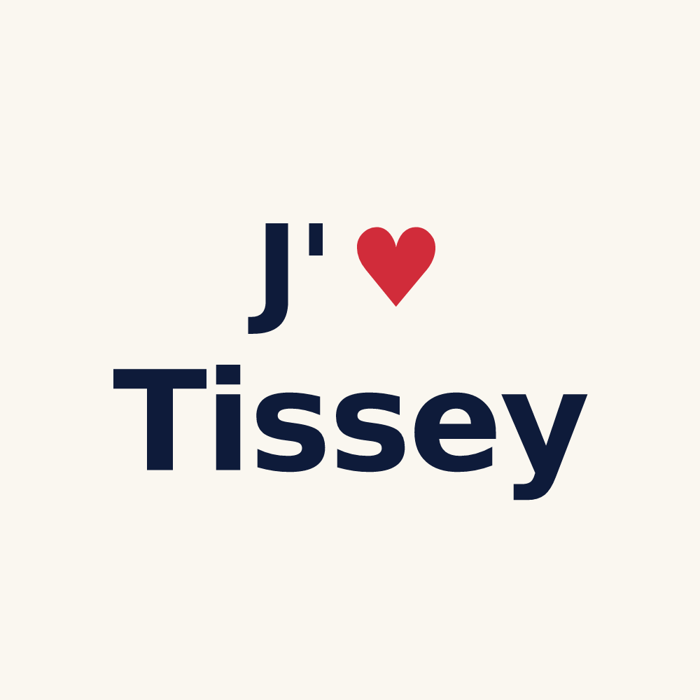 Tasse personnalisée Tissey — design J'aime Tissey