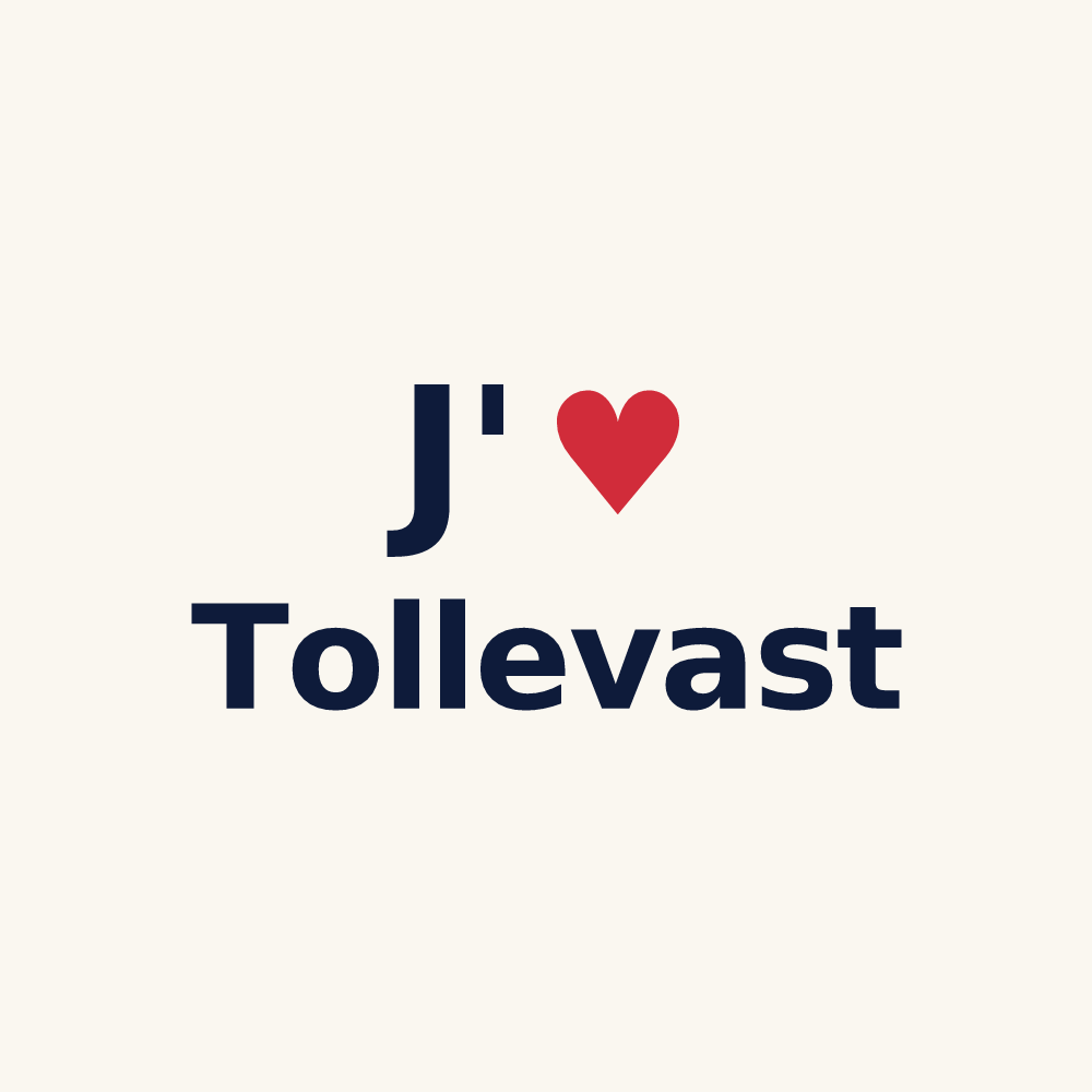 Tasse personnalisée Tollevast — design J'aime Tollevast