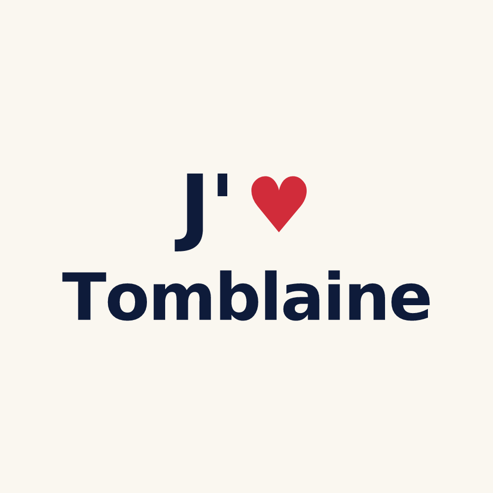 Tasse personnalisée Tomblaine — design J'aime Tomblaine
