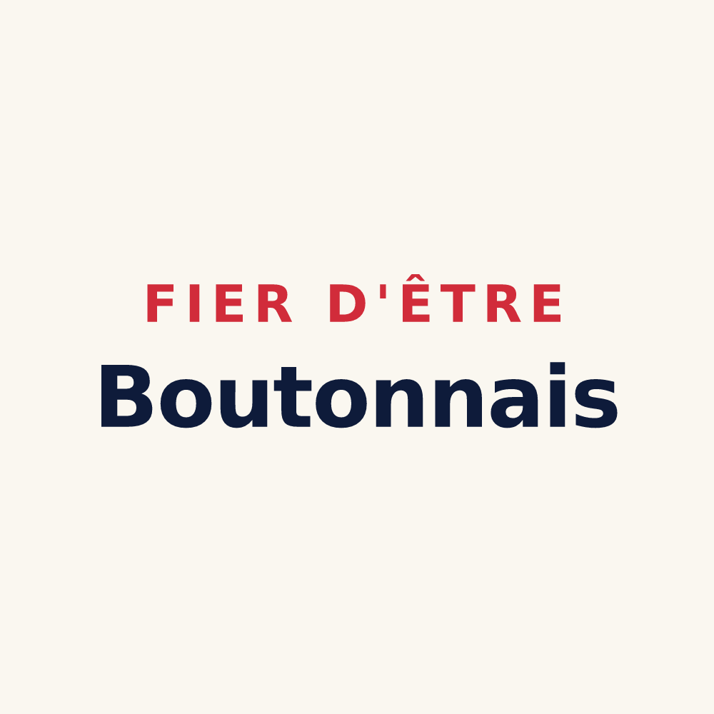 Tasse « Fier d'être Boutonnais » — design pour Tonnay-Boutonne