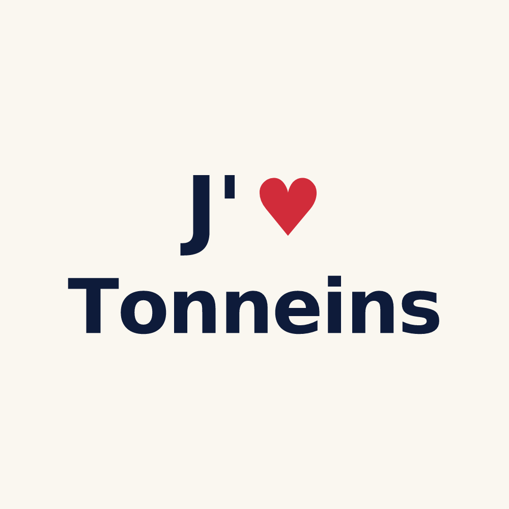 Tasse personnalisée Tonneins — design J'aime Tonneins