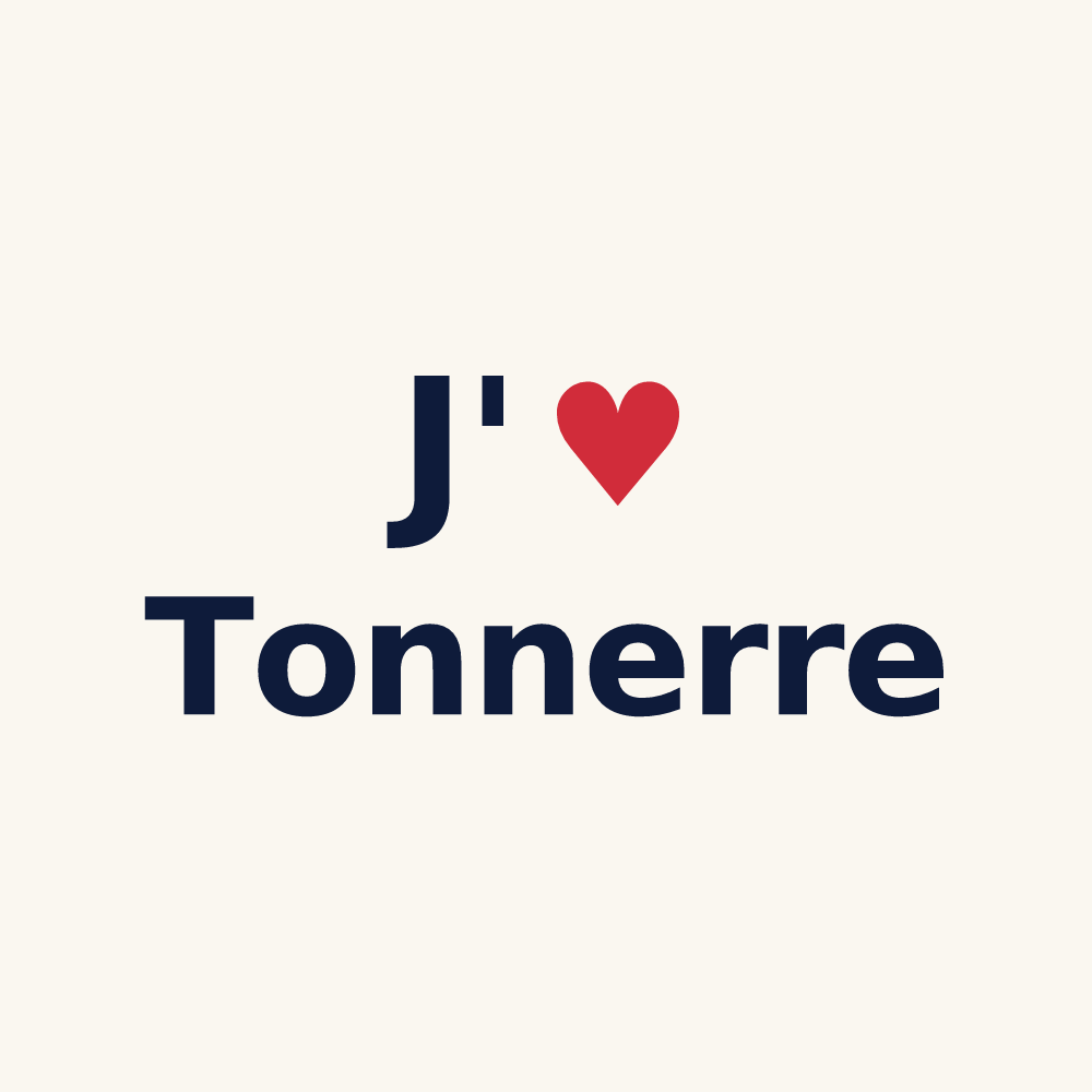 Tasse personnalisée Tonnerre — design J'aime Tonnerre